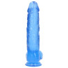 Real Rock Crystal Gode Crystal Clear 21 x 5.5cm Bleu